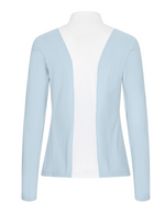 New Center Line Competition Long Sleeve Polo Mesh - Astro Blue / White