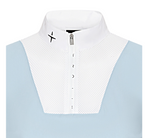 New Center Line Competition Long Sleeve Polo Mesh - Astro Blue / White