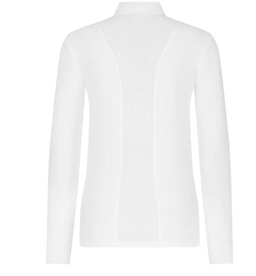 TC WHITE CENTER LINE MESH SS LADIES