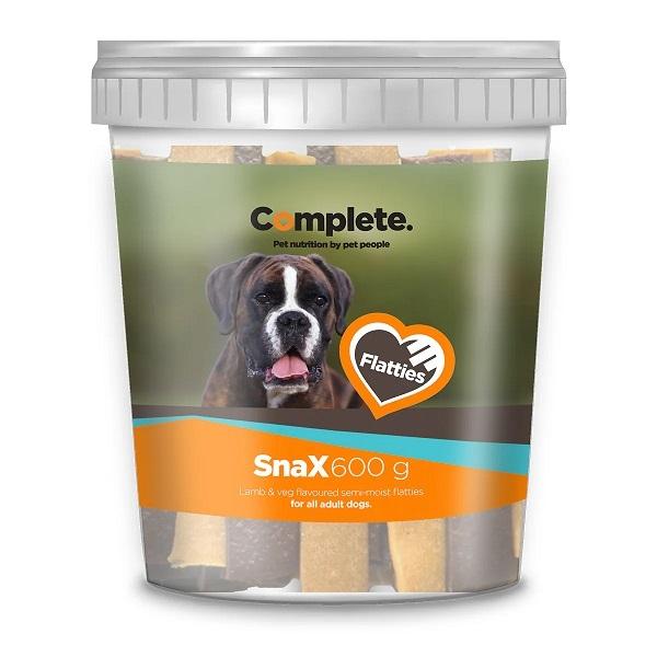 COMPLETE SNAX LAMB & VEG FLATTIES 600G