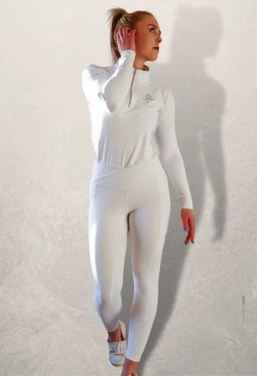 Equine Culture Marvellous Tights White