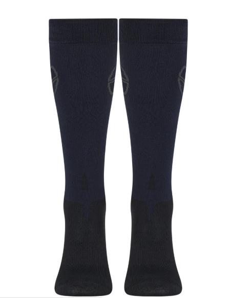 TC NAVY STAR LOGO RIDING SOCK