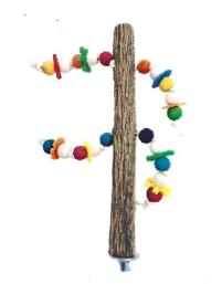 Bird Sekelbos Perch W/Toys