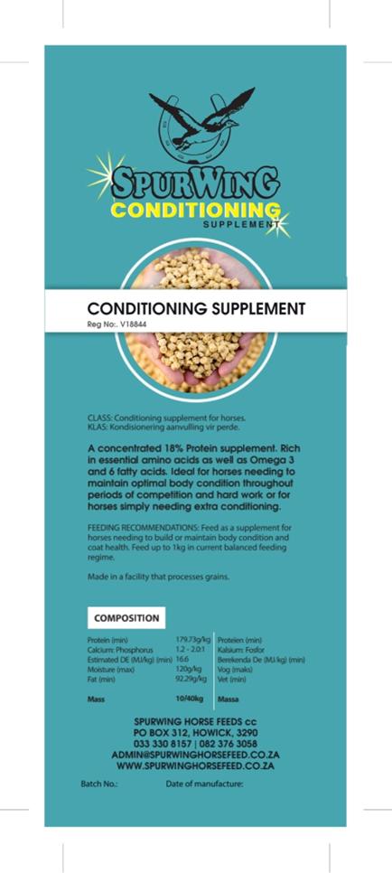Spurwing Conditioner Supp 40kg