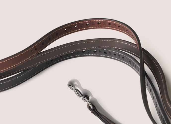 ERREPLUS GOLD LINE STIRRUP LEATHERS BLACK