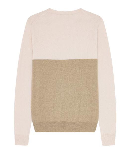 TC ROSA CASHMERE & WOOL STAR LOGO CREW SWEATER