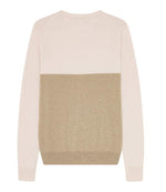 TC ROSA CASHMERE & WOOL STAR LOGO CREW SWEATER