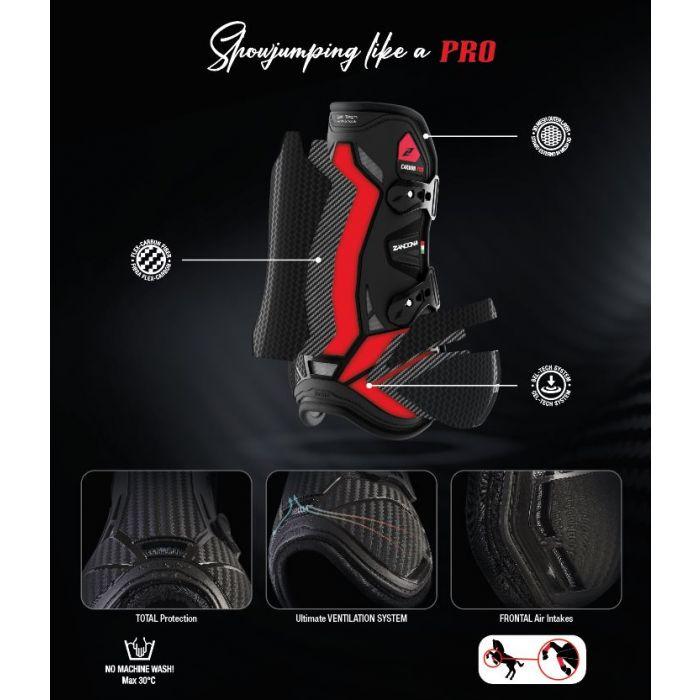 Zandona Carbon Pro Tendon Boots Black
