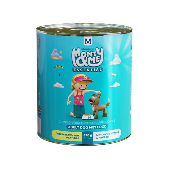 MONTY & ME ESS DOG 820G TIN CHICKEN