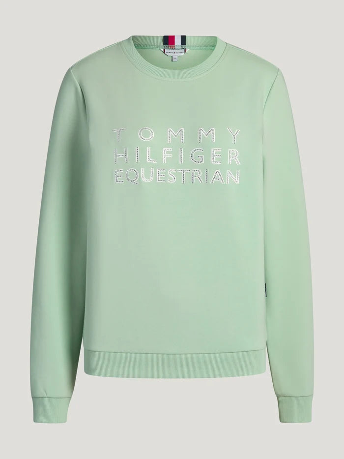TOMMY HILFIGER BELAIR RHINESTONE PULLOVER MINT
