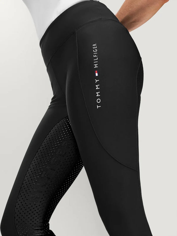 TOMMY HILFIGER ELMIRA RHINESTONE LEGGINGS F/G BLACK