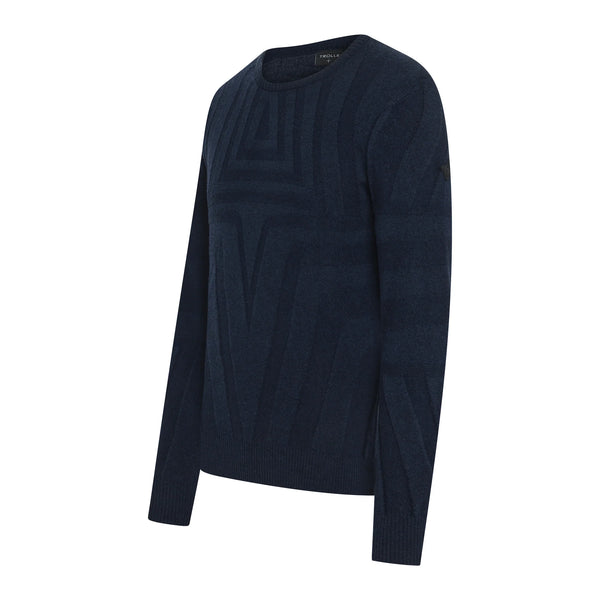 TROLLE ECCO WOOL CASHMERE SWEATER NAVY