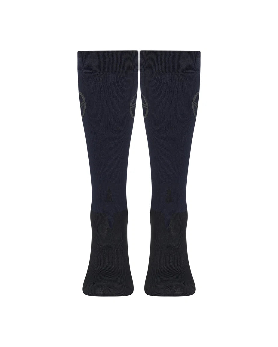 TROLLE NAVY STAR LOGO RIDING SOCK