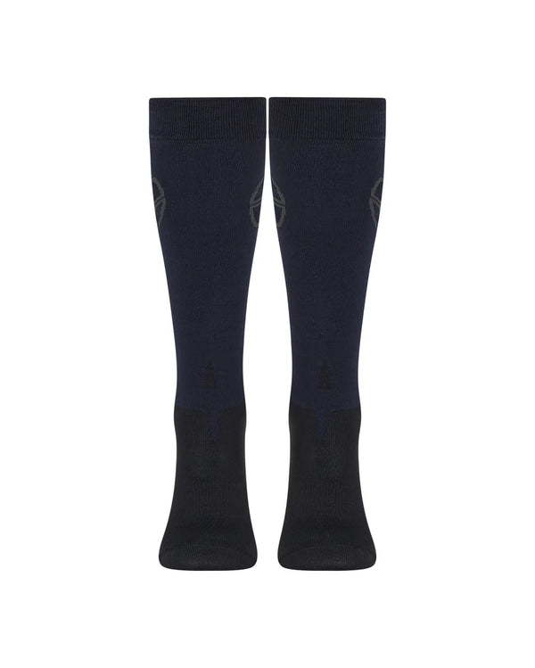 TROLLE NAVY STAR LOGO RIDING SOCK