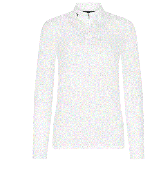 TROLLE WHITE CENTER LINE MESH SS LADIES