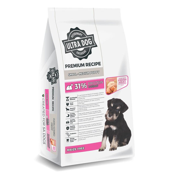 ULTRA DOG PREMIUM CHICKEN SMALL BREED PUPPY 8KG