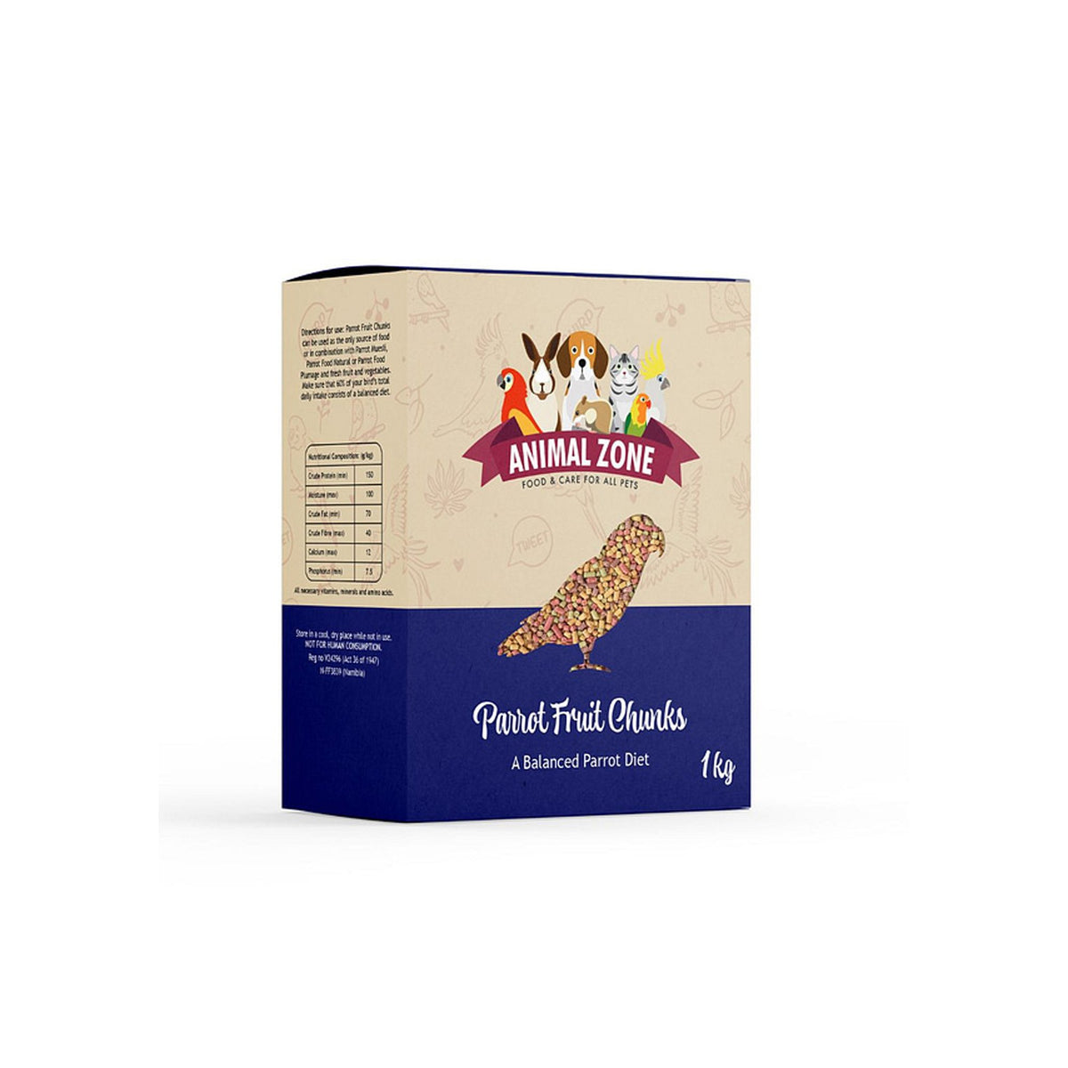 ANIMALZONE FRUIT CHUNKS 3KG VALUE TUB