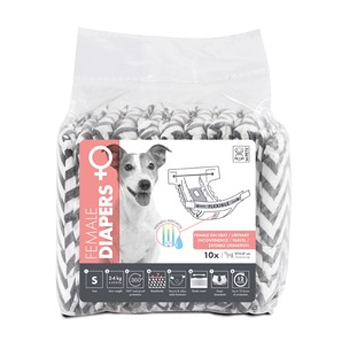 M-PETS FEMALE DIAPERS SMALL