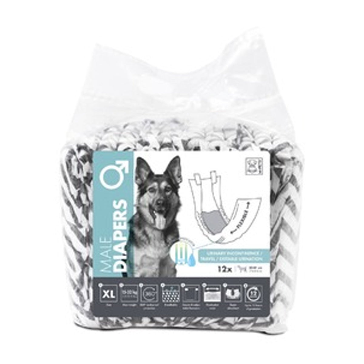M-PETS MALE DIAPERS XL