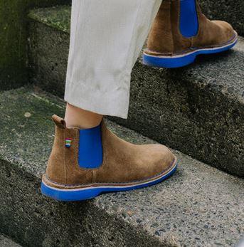 Veldskoen Chelsea Boot J-Bay (Blue Sole)