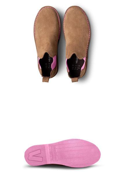 Veldskoen Chelsea Boot Uhambo (Pink Sole)