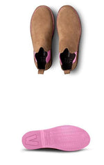 Veldskoen Chelsea Boot Uhambo (Pink Sole)