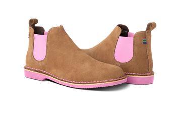 Veldskoen Chelsea Boot Uhambo (Pink Sole)