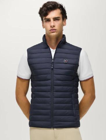 TH MONTERO QUILTEDD VEST NAVY