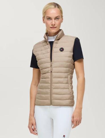 TH SERANO QUILTED VEST BEIGE