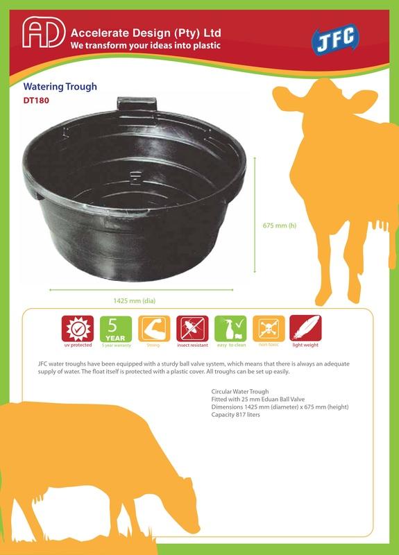 817Lt Water Trough Dt 180 BLACK