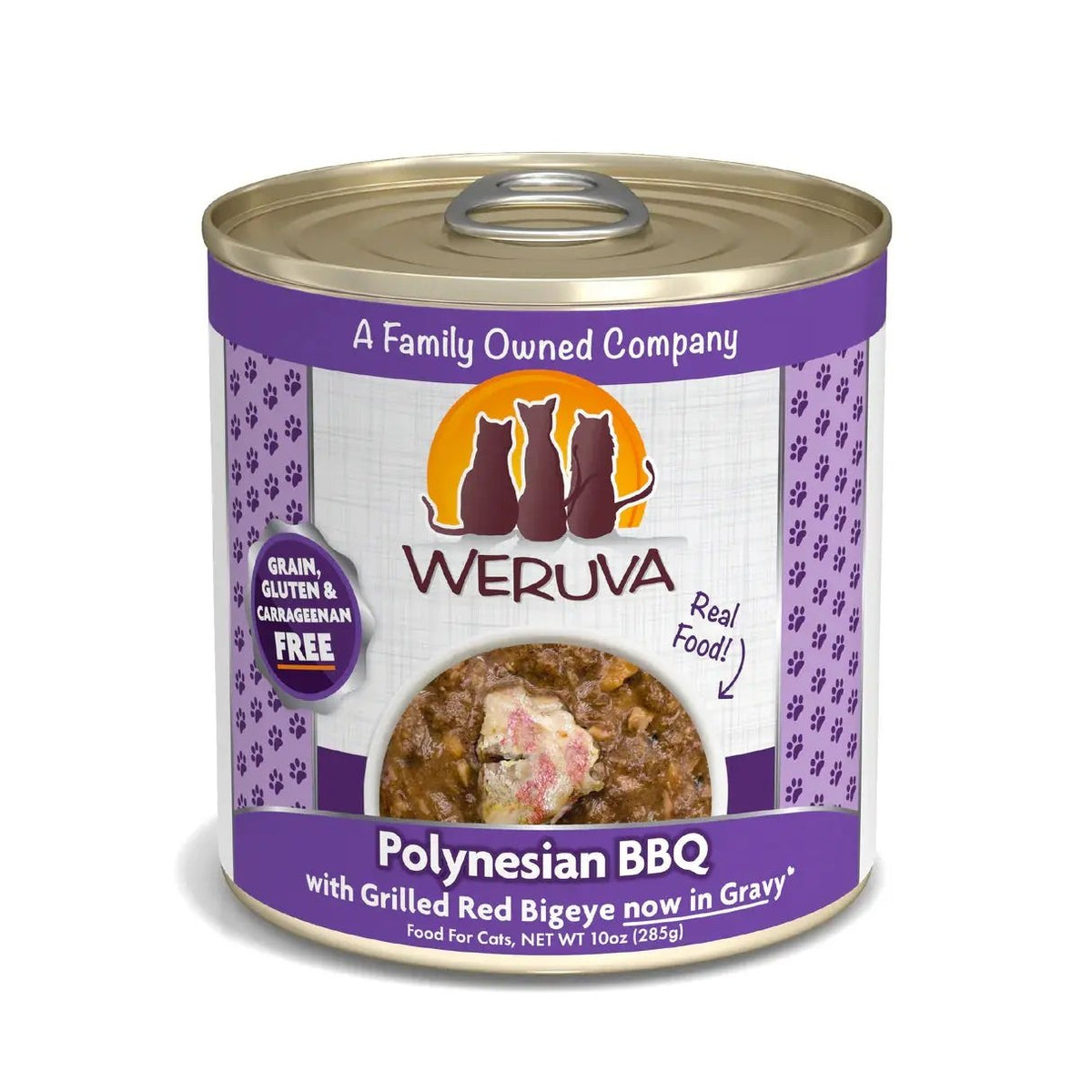 WERUVA CAT POLYNESIAN BBQ 285G TIN