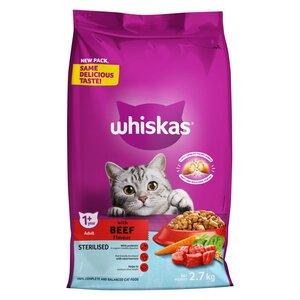 Whiskas 2.7kg Beef Sterilised