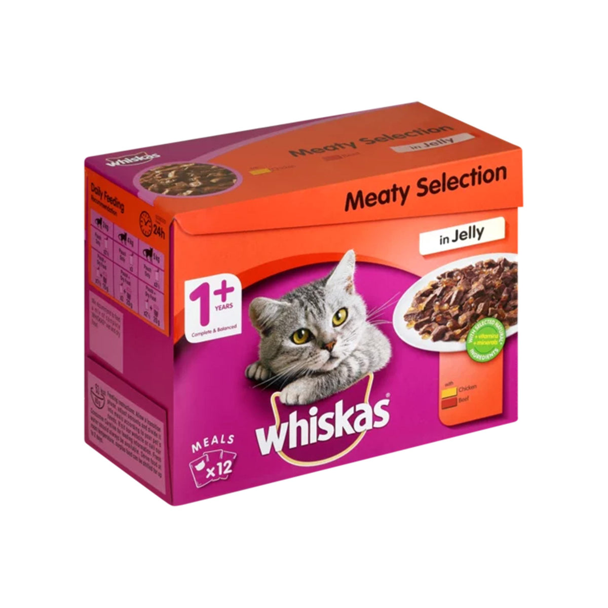 Whiskas Meat Selection In Jelly 12 X 85G