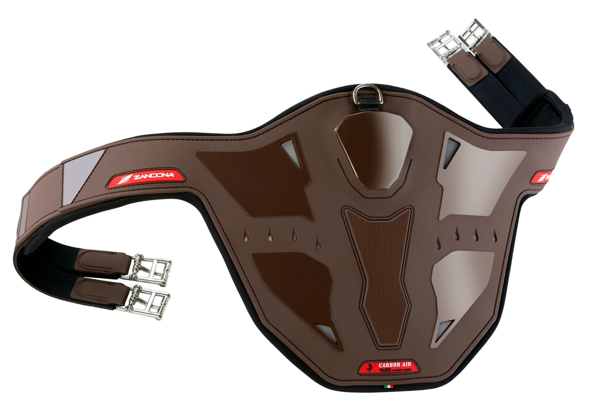 Zandona Carbon Air Stud Guard Girth Brown