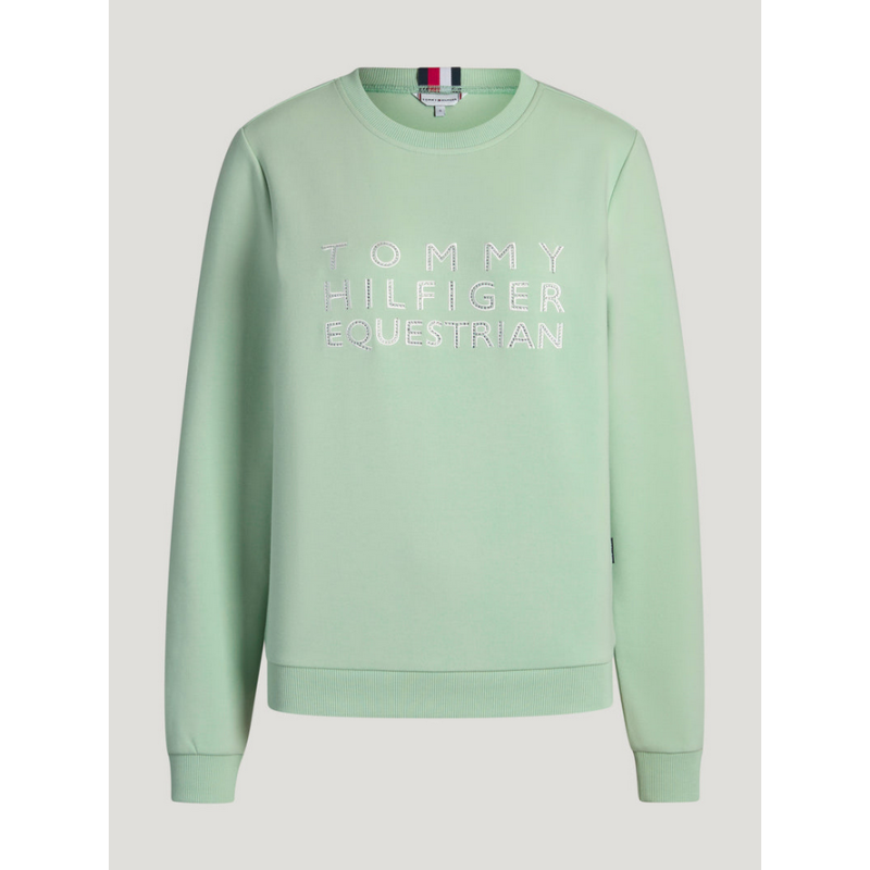 Th Belair Rhinestone Pullover Mint