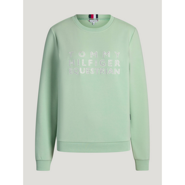 Th Belair Rhinestone Pullover Mint